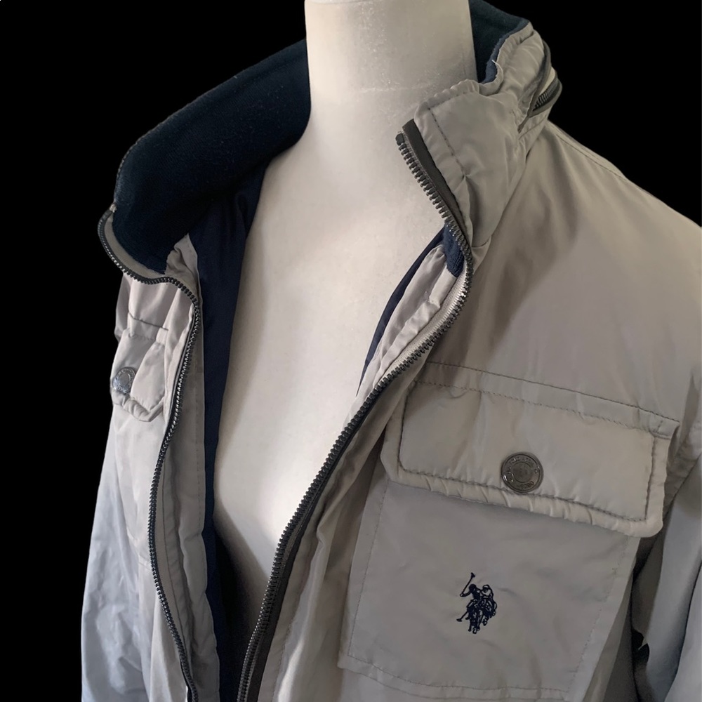 U.S Polo Men Grey Jacket